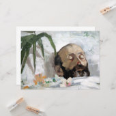 Portret van een dodelijk Man (sterfte en dood) (ar Kaart (Voorkant / Achterkant in situ)