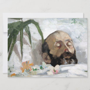 Portret van een dodelijk Man (sterfte en dood) (ar Kaart