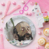 Portret van een dodelijk Man (sterfte en dood) (ar Papieren Bordje (Feest)