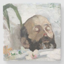 Portret van een dodelijk Man (sterfte en dood) (ar Stenen Onderzetter