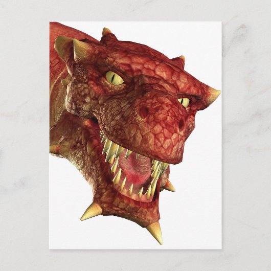 portret van een draak briefkaart (Voorkant)