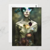 "Portret van een dromer" Fantasy AI Art Briefkaart (Voorkant / Achterkant)