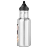 Portret van een Duitse herder gekleurde geschetste Waterfles (Rechts)