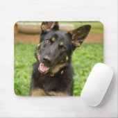 Portret van een Duitse herder Muismat (Met muis)