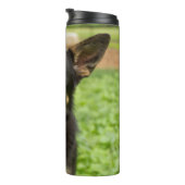 Portret van een Duitse herder Thermosbeker (Geroteerd rechts)