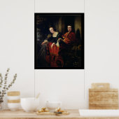 Portret van een echtgenoot en vrouw, 1654 poster (Keuken)