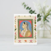 Portret van een edele dame uit de kleine klevende  briefkaart (Staand voorkant)