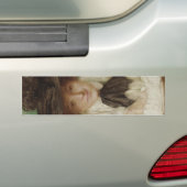 Portret van een Edwardiaanse dame ( kunst) Bumpersticker (Op auto)