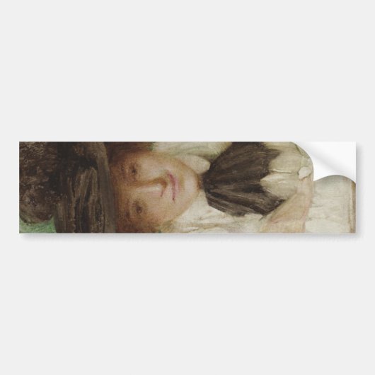 Portret van een Edwardiaanse dame ( kunst) Bumpersticker (Voorkant)