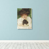 Portret van een Edwardiaanse dame ( kunst) Canvas Afdruk (Insitu (Houten vloer))