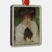 Portret van een Edwardiaanse dame ( kunst) Metalen Ornament (Rechts)