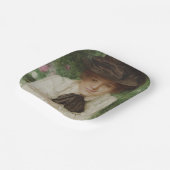 Portret van een Edwardiaanse dame ( kunst) Papieren Bordje (Gebogen)