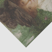 Portret van een Edwardiaanse dame ( kunst) Tissuepapier (Detail)