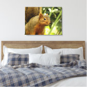 Portret van een eekhoorn Natuur Dierfotografie Canvas Afdruk (Insitu (Slaapkamer))