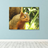 Portret van een eekhoorn Natuur Dierfotografie Canvas Afdruk (Insitu (Houten vloer))