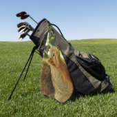 Portret van een eekhoorn Natuur Dierfotografie Golfhanddoek (Groen)