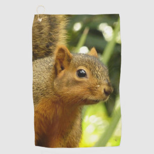 Portret van een eekhoorn Natuur Dierfotografie Golfhanddoek