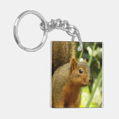 Portret van een eekhoorn Natuur Dierfotografie Sleutelhanger (Voorkant Links)