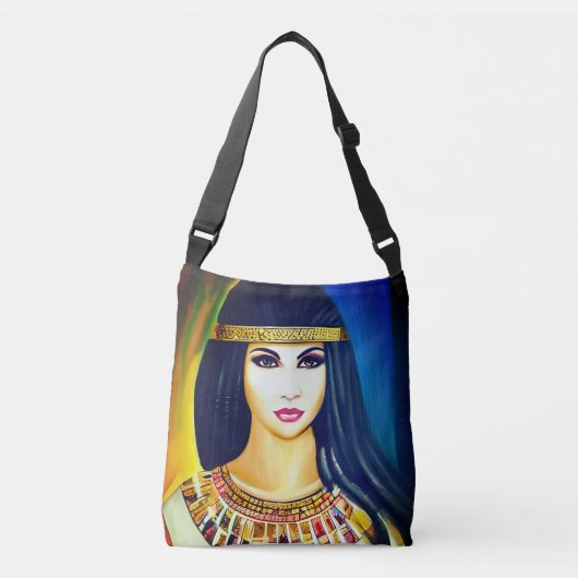 Portret van een Egyptische prinses Crossbody Tas (Voorkant)