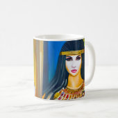 Portret van een Egyptische prinses Koffiemok (Voorkant rechts)