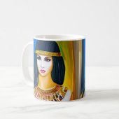Portret van een Egyptische prinses Koffiemok (Voorkant links)