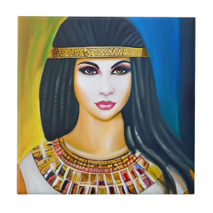 Portret van een Egyptische prinses Tegeltje