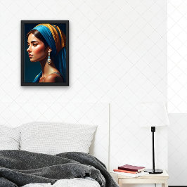 Portret van een elegante dame |  perfect poster