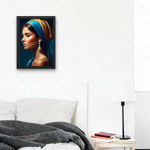 Portret van een elegante dame    perfect poster