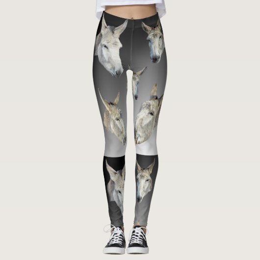 portret van een ezel, leggings (Voorkant)