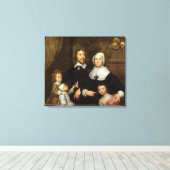 Portret van een familie, waarschijnlijk die van Ri Canvas Afdruk (Insitu (Houten vloer))