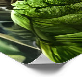 Portret van een fantasiebeest in het bos | AI Art. Poster (Hoek)