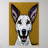 Portret van een Farao Hond | AI Art Poster (Voorkant)