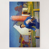 Portret van een Farmer NC Wyeth 1943 Americana Art Legpuzzel (Verticaal)