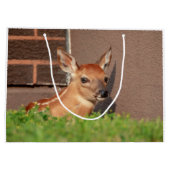 Portret van een Fawn (witte staarten) Groot Cadeauzakje (Achterkant)