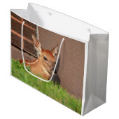 Portret van een Fawn (witte staarten) Groot Cadeauzakje (Voorkant Gekanteld)