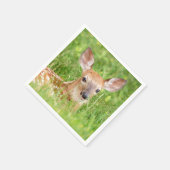 Portret van een Fawn (witte staarten) Servet (Hoek)