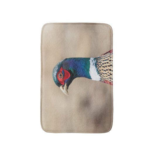 Portret van een fazant badmat (Voorkant Verticaal)