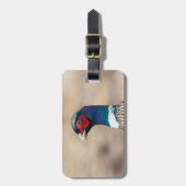 Portret van een fazant bagagelabel (Voorkant verticaal)