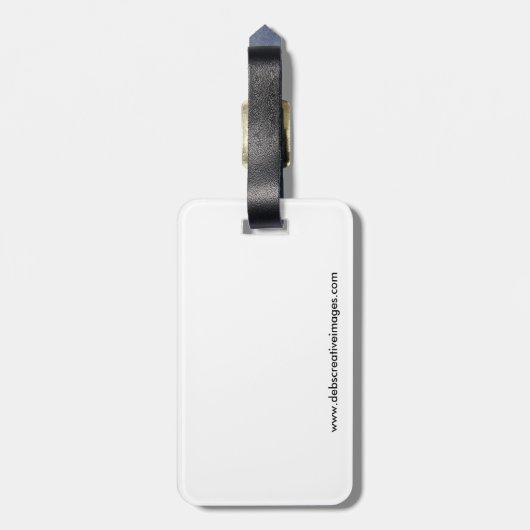 Portret van een fazant bagagelabel (Achterkant verticaal)