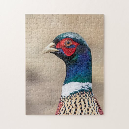 Portret van een fazant legpuzzel (Verticaal)