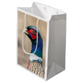 Portret van een fazant medium cadeauzakje (Achterkant Gekanteld)