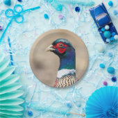 Portret van een fazant papieren bordje (Feest)