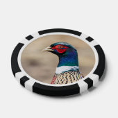 Portret van een fazant pokerchips (Enkel)