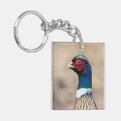 Portret van een fazant sleutelhanger (Voorkant Links)