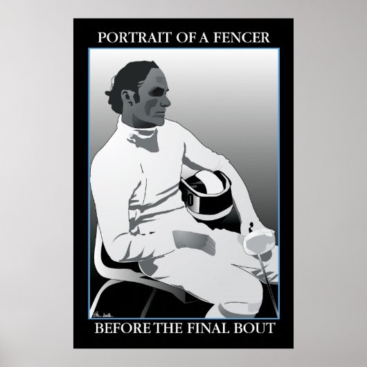 Portret van een Fencer: voor de finale uitgang Poster (Voorkant)
