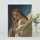 Portret van een Flirterige Jonge Vrouw Kaart (Staand voorkant)