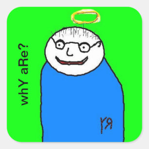 Portret van een Friend Sticker