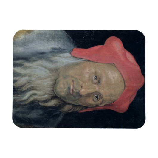Portret van een gebogen Man in een rood Pet, 1520  Magneet (Horizontaal)
