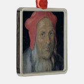 Portret van een gebogen Man in een rood Pet, 1520  Metalen Ornament (Rechts)