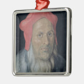 Portret van een gebogen Man in een rood Pet, 1520  Metalen Ornament (Links)